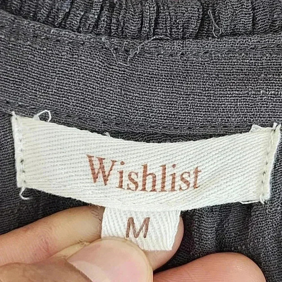 Wishlist Rayon High Neck Keyhole Tunic Tank Blouse M - Picture 5 of 8